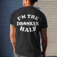 Im The Drunker Half Irish Shamrock St Patricks Day T-Shirt Men's T-shirt Back Print Gifts for Him