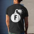 F Bomb Tshirt Men's Crewneck Short Sleeve Back Print T-shirt Funny Gifts