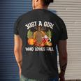 Fall Plaid Leopard Pumpkin Autumn Thanksgiving Men's T-shirt Back Print Gifts for Him