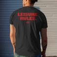 Ferris Bueller&8217S Day Off Leisure Rules Men's Back Print T-shirt Gifts for Him