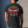 Firefighter Fireman Dad I Have Two Titles Dad And Firefighter V2 Men's T-shirt Back Print Gifts for Him