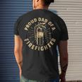 Firefighter Proud Dad Of A Firefighter V2 Men's T-shirt Back Print Gifts for Him