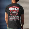 Firefighter Proud Fire Dad Firefighter Dad Of A Fireman Father _ V2 Men's T-shirt Back Print Gifts for Him