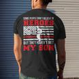 Firefighter Proud Fireman Dad Of A Firefighter Father Fire Dad Men's T-shirt Back Print Gifts for Him