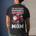 Firefighter Proud Firefighter Mom Fireman Mother Fireman Mama Men's T-shirt Back Print Gifts for Him