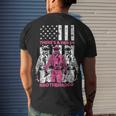 Firefighter Theres A Her In Brotherhood Firefighter Fireman Men's T-shirt Back Print Gifts for Him