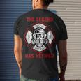 Firefighter Retired Fireman Retirement Proud Firefighter Men's T-shirt Back Print Gifts for Him