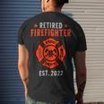 Firefighter Retired Firefighter V2 Men's T-shirt Back Print Gifts for Him