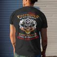 Firefighter United States Firefighter We Run Towards The Flames Firemen_ Men's T-shirt Back Print Gifts for Him