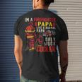Firefighter Vintage Im A Firefighter Papa Definition Much Cooler Men's T-shirt Back Print Gifts for Him