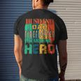 Firefighter Vintage Retro Husband Dad Firefighter Hero Matching Family V3 Men's T-shirt Back Print Gifts for Him