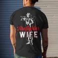 Firefighter Wildland Fireman Volunteer Firefighter Wife Fire Department_ Men's T-shirt Back Print Gifts for Him