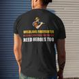Firefighter Wildland Firefighter Smokejumper Fire Eater_ V3 Men's T-shirt Back Print Gifts for Him
