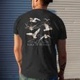 Flock Of Beagulls Beagle With Bird Wings Dog Lover Men's Back Print T-shirt Gifts for Him