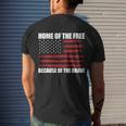 Home Of The Free American Flag Shirts Boys Veterans Day Men's T-shirt Back Print Gifts for Him
