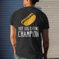 Hot Dog Eating Champion Fast Food Men's Back Print T-shirt Gifts for Him