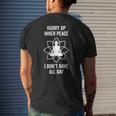 Hurry Up Inner Peace I Don&8217T Have All Day Meditation Men's Back Print T-shirt Gifts for Him