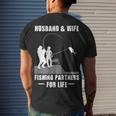 Husband And Wife - Fishing Partners Men's Crewneck Short Sleeve Back Print T-shirt Gifts for Him