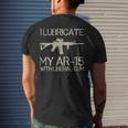 I Lubricate My Ar-15 With Liberal CUM Men's Back Print T-shirt Gifts for Him
