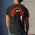 Womens Nani What Red Moon Black Cat Omae Wa Meme Kitten V2 Men's T-shirt Back Print Gifts for Him