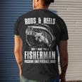 Passion & Patience Makes You A Fisherman Men's Crewneck Short Sleeve Back Print T-shirt Gifts for Him