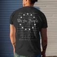 We The People Preamble Us Constitution 4Th Of July Patriotic Men's T-shirt Back Print Gifts for Him