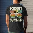 Retro Last Day Of School Schools Out For Summer Teacher V3 Men's T-shirt Back Print Gifts for Him