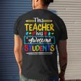 This Teacher Has Awesome Students Puzzle Autism Awareness Men's T-shirt Back Print Gifts for Him