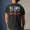 Team Bilingual - Bilingual Teacher Back To School Men's T-shirt Back Print Gifts for Him