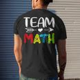 Team Math- Math Teacher Back To School Men's T-shirt Back Print Gifts for Him
