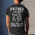 Trucker Trucker Fathers Day Father And Son Best Friends For Life Men's T-shirt Back Print Gifts for Him
