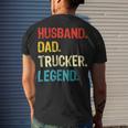 Trucker Trucker Husband Dad Trucker Legend Truck Driver Trucker Men's T-shirt Back Print Gifts for Him