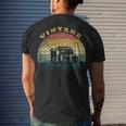 Trucker Truck Driver Vintage Trucker Men's T-shirt Back Print Gifts for Him