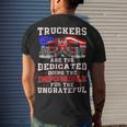 Trucker Truck Drivers Are The Dedicated American Trucker Gag Men's T-shirt Back Print Gifts for Him