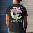 Vintage Retro Stay Wild Moon Child Frog Peace Love Hippie Men's T-shirt Back Print Gifts for Him