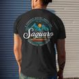 Vintage Saguaro National Park Arizona Souvenir Men's T-shirt Back Print Gifts for Him