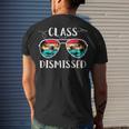 Vintage Teacher Class Dismissed Sunglasses Sunset Surfing V2 Men's T-shirt Back Print Gifts for Him