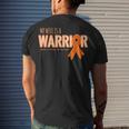 My Wife Is A Warrior - Kidney Cancer Awareness Men's T-shirt Back Print Gifts for Him
