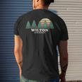 Wilton Ct Vintage Throwback Tee Retro 70S Men's Back Print T-shirt Gifts for Him