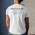 Afro Latino Dictionary Style Definition Tee Men's Back Print T-shirt Gifts for Him