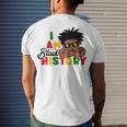 I Am Black History For Boys Black History Month Men's T-shirt Back Print Gifts for Him