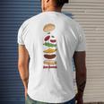 Bob&8217S Burgers Elements Of A Burger Men's Back Print T-shirt Gifts for Him