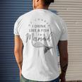 I&8217M A Mermaid Of Course I Drink Like A Fish Men's Back Print T-shirt Gifts for Him