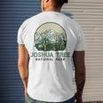 Joshua Tree National Park Vintage Mountains & Trees Sketch Men's T-shirt Back Print Gifts for Him