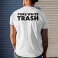 Pure White Trash Redneck Men's Back Print T-shirt Gifts for Him