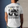I Like To Sleep Around Camper Men's Back Print T-shirt Gifts for Him