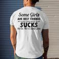 Some Girls Are Best Friends Men's Crewneck Short Sleeve Back Print T-shirt Gifts for Him