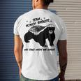 Team Honey Badger V3 Men's Crewneck Short Sleeve Back Print T-shirt Gifts for Him