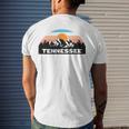 Tennessee Retro Vintage Sunset Mountain Tennessee Lovers Men's Back Print T-shirt Gifts for Him