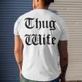 Thug Wife V4 Men's Crewneck Short Sleeve Back Print T-shirt Gifts for Him